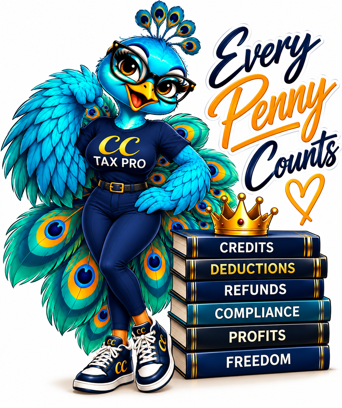 Penny the peacock